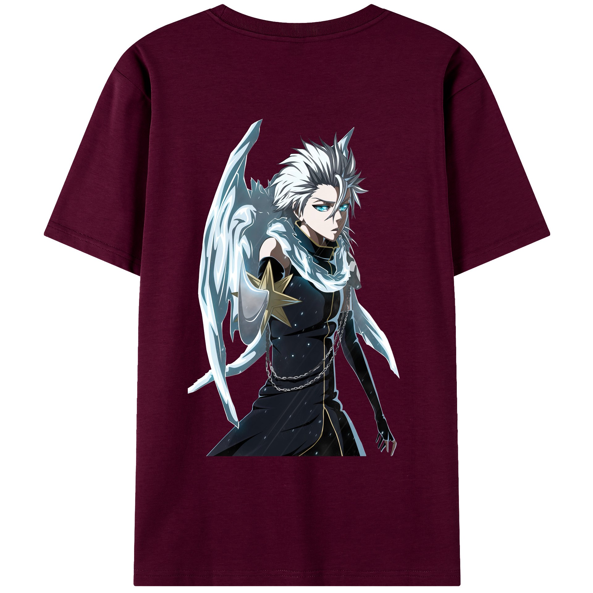 （画像用） ブリーチ 日番谷冬獅郎（ひつがや とうしろう） BLEACH Hitsugaya Toushirou レディース半袖Tシャツ(バックプリント)